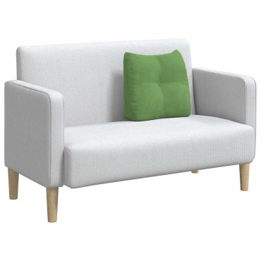 vidaXL Μαξιλάρι Πλάτης Ανοιχτό Πράσινο 45 x 24 x 50 εκ Βελούδο