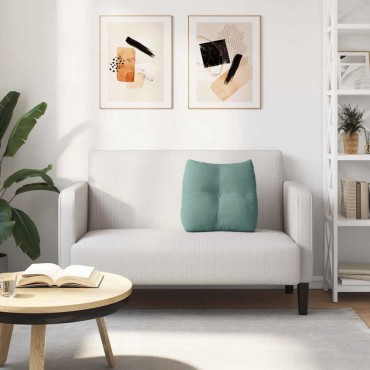 vidaXL Μαξιλάρι Πλάτης Θαλασσί 45 x 24 x 50 εκ Βελούδο