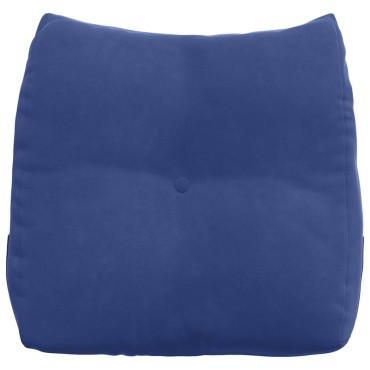 vidaXL Μαξιλάρι Πλάτης Μπλε Αστυνομίας 45 x 24 x 50 εκ Βελούδο