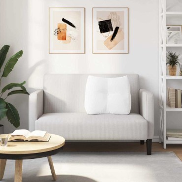 vidaXL Μαξιλάρι Πλάτης Λευκό 60 x 24 x 50 εκ ύφασμα
