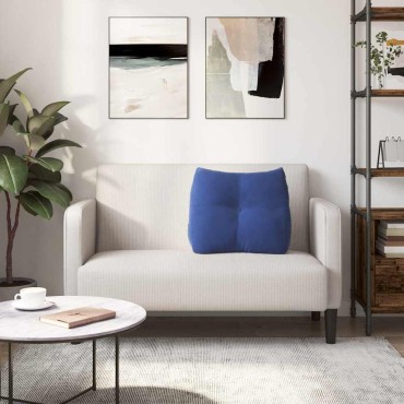 vidaXL Μαξιλάρι Πλάτης Μπλε Αστυνομίας 60 x 24 x 50 εκ Βελούδο