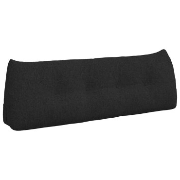 vidaXL Μαξιλάρι Πλάτης Μαύρο 140 x 24 x 50 εκ ύφασμα