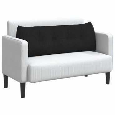vidaXL Μαξιλάρι Πλάτης Μαύρο 140 x 24 x 50 εκ ύφασμα