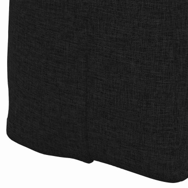 vidaXL Μαξιλάρι Πλάτης Μαύρο 140 x 24 x 50 εκ ύφασμα