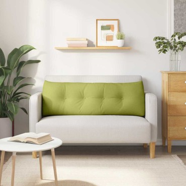 vidaXL Μαξιλάρι Πλάτης Ανοιχτό Πράσινο 140 x 24 x 50 εκ ύφασμα