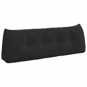 vidaXL Μαξιλάρι Πλάτης Μαύρο 140 x 24 x 50 εκ Βελούδο