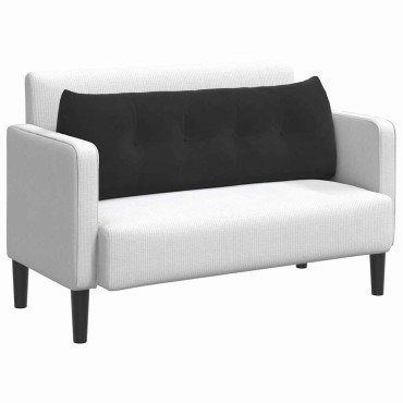vidaXL Μαξιλάρι Πλάτης Μαύρο 140 x 24 x 50 εκ Βελούδο