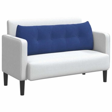 vidaXL Μαξιλάρι Πλάτης Μπλε Αστυνομίας 140 x 24 x 50 εκ Βελούδο
