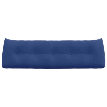 vidaXL Μαξιλάρι Πλάτης Μπλε Αστυνομίας 160 x 24 x 50 εκ Βελούδο