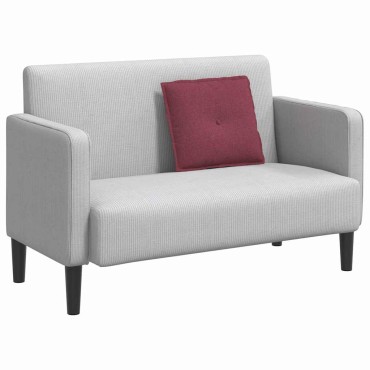 vidaXL Μαξιλάρι Πλάτης Κόκκινο 50 x 19 x 45 εκ ύφασμα