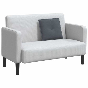 vidaXL Μαξιλάρι Πλάτης Σκούρο Γκρι 50 x 45 εκ. Υφασμάτινο Κορντουρά