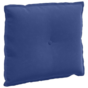 vidaXL Μαξιλάρι Πλάτης Μπλε Αστυνομίας 60 x 50 cm Υφασμάτινο Κορντουρά