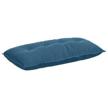 vidaXL Μαξιλάρι Πλάτης Μπλε 100 x 50 cm Υφασμάτινο Κορντουρά