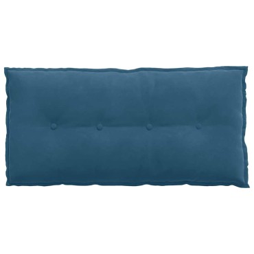 vidaXL Μαξιλάρι Πλάτης Μπλε 100 x 50 cm Υφασμάτινο Κορντουρά