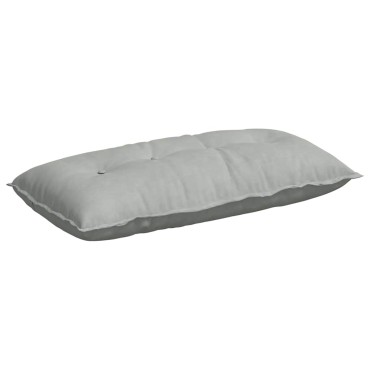 vidaXL Μαξιλάρι Πλάτης Ανοιχτό γκρι 100 x 50 cm Υφασμάτινο Κορντουρά