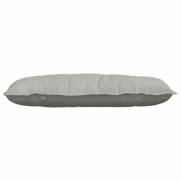 vidaXL Μαξιλάρι Πλάτης Ανοιχτό γκρι 100 x 50 cm Υφασμάτινο Κορντουρά