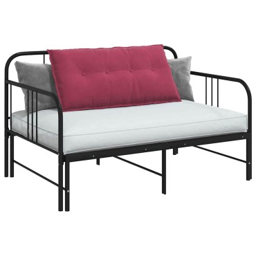 vidaXL Μαξιλάρι Πλάτης Κόκκινο 100 x 50 cm Υφασμάτινο Κορντουρά
