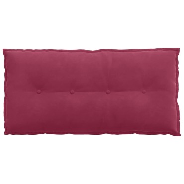 vidaXL Μαξιλάρι Πλάτης Κόκκινο 100 x 50 cm Υφασμάτινο Κορντουρά