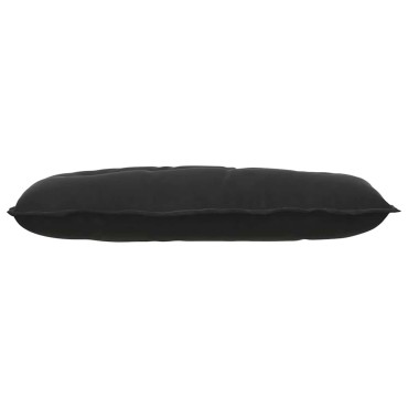 vidaXL Μαξιλάρι Πλάτης Μαύρο 100 x 50 cm Υφασμάτινο Κορντουρά