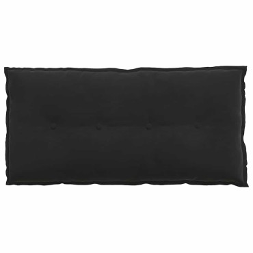 vidaXL Μαξιλάρι Πλάτης Μαύρο 100 x 50 cm Υφασμάτινο Κορντουρά