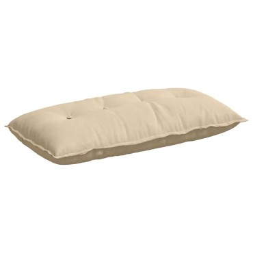 vidaXL Μαξιλάρι Πλάτης Κρεμ 100 x 50 cm Ύφασμα Μικροΐνας