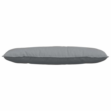 vidaXL Μαξιλάρι Πλάτης Ανοιχτό γκρι 120 x 19 x 50 εκ ύφασμα