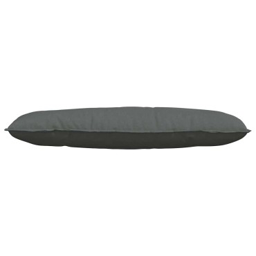 vidaXL Μαξιλάρι Πλάτης Σκούρο Γκρι 120 x 19 x 50 εκ ύφασμα