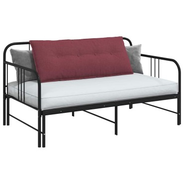 vidaXL Μαξιλάρι Πλάτης Κόκκινο 120 x 19 x 50 εκ ύφασμα