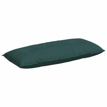 vidaXL Μαξιλάρι Πλάτης Σκούρο Πράσινο 120 x 19 x 50 εκ ύφασμα