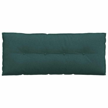 vidaXL Μαξιλάρι Πλάτης Σκούρο Πράσινο 120 x 19 x 50 εκ ύφασμα