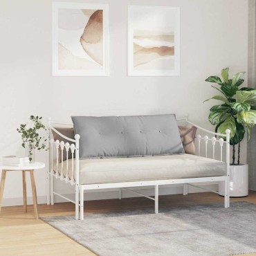 vidaXL Μαξιλάρι Πλάτης Σκίουρος Γκρί 120 x 19 x 50 εκ ύφασμα