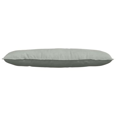 vidaXL Μαξιλάρι Πλάτης Ανοιχτό γκρι 120 x 50 cm Υφασμάτινο Κορντουρά