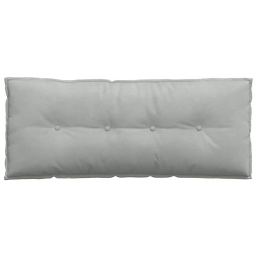 vidaXL Μαξιλάρι Πλάτης Ανοιχτό γκρι 120 x 50 cm Υφασμάτινο Κορντουρά