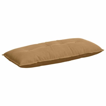 vidaXL Μαξιλάρι Πλάτης Καφέ 120 x 50 cm Υφασμάτινο Κορντουρά