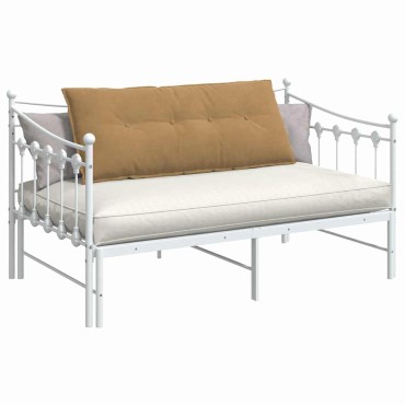 vidaXL Μαξιλάρι Πλάτης Καφέ 120 x 50 cm Υφασμάτινο Κορντουρά