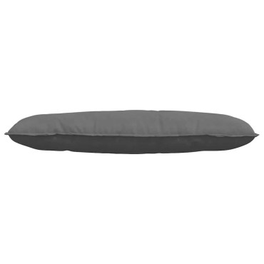 vidaXL Μαξιλάρι Πλάτης Σκούρο Γκρι 120 x 50 cm Ύφασμα Μικροΐνας