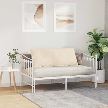 vidaXL Μαξιλάρι Πλάτης Μπεζ 120 x 50 cm Ύφασμα Μικροΐνας