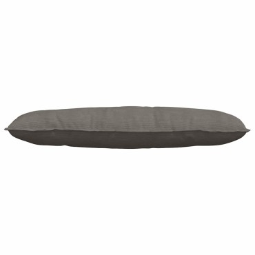 vidaXL Μαξιλάρι Πλάτης Ανοιχτό γκρι 120 x 50 cm Υφασμάτινο Κορντουρά
