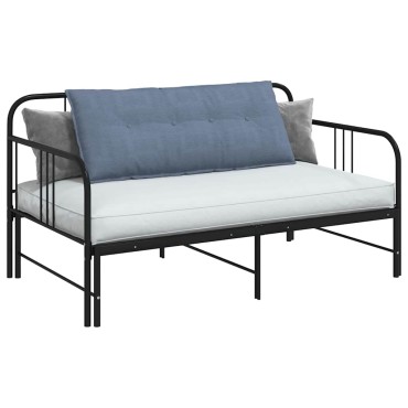 vidaXL Μαξιλάρι Πλάτης Μπλε 120 x 50 cm Υφασμάτινο Κορντουρά