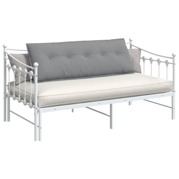 vidaXL Μαξιλάρι Πλάτης Ανοιχτό γκρι 140 x 19 x 50 εκ ύφασμα