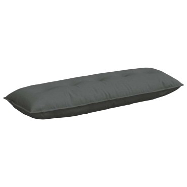 vidaXL Μαξιλάρι Πλάτης Σκούρο Γκρι 140 x 19 x 50 εκ ύφασμα