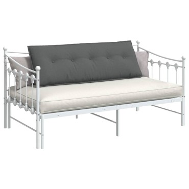 vidaXL Μαξιλάρι Πλάτης Σκούρο Γκρι 140 x 19 x 50 εκ ύφασμα
