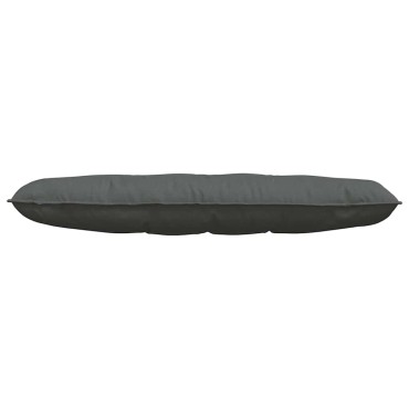 vidaXL Μαξιλάρι Πλάτης Σκούρο Γκρι 140 x 19 x 50 εκ ύφασμα