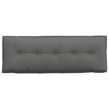 vidaXL Μαξιλάρι Πλάτης Σκούρο Γκρι 140 x 19 x 50 εκ ύφασμα