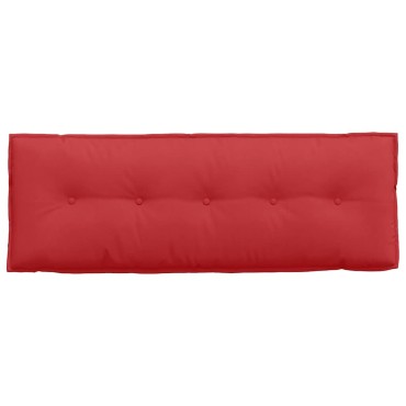 vidaXL Μαξιλάρι Πλάτης Κόκκινο 140 x 19 x 50 εκ ύφασμα