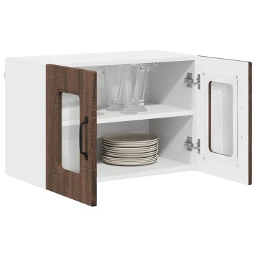 vidaXL Πάνελ πλυντηρίου πιάτων Kalmar Καφέ δρυς 60x31x40 εκ