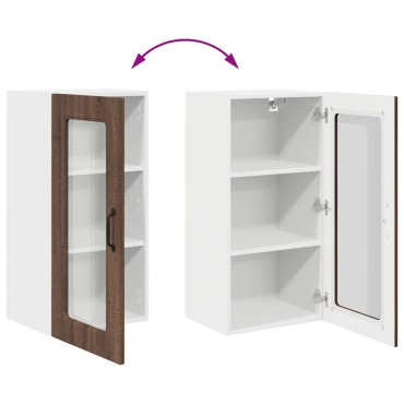 vidaXL Πάνελ πλυντηρίου πιάτων Kalmar Καφέ δρυς 40x31x80cm