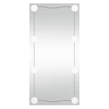 vidaXL Καθρέφτης Τοίχου με LED Ορθογώνιος 30 x 60 εκ. Γυάλινος