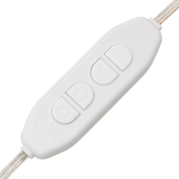 vidaXL Καθρέφτης Τοίχου με LED Ορθογώνιος 30 x 60 εκ. Γυάλινος