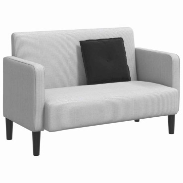 vidaXL Μαξιλάρι Πλάτης Μαύρο 50 x 45 εκ. Υφασμάτινο Κορντουρά